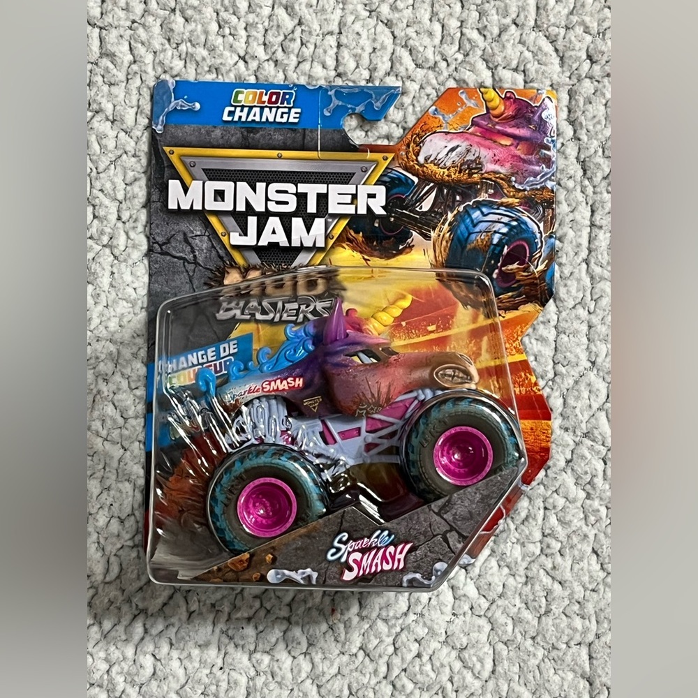 Monster Jam Mud Blasters Sparkle Smash Color Change Monster Jam Truck
